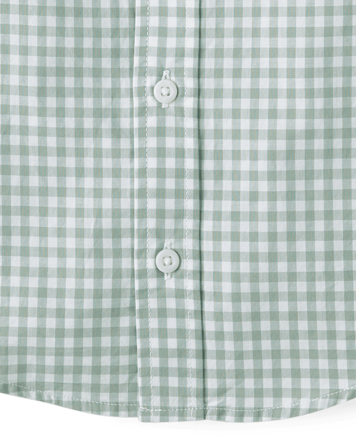 Baby And Toddler Boys Dad Me Gingham Poplin Button Up Shirt