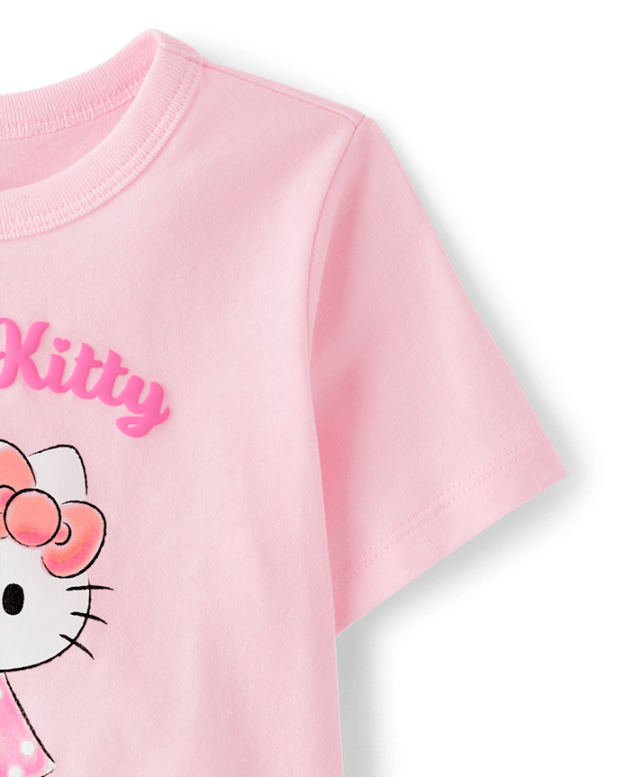 Toddler Girls Hello Kitty® Glitter Puff Print Graphic Tee