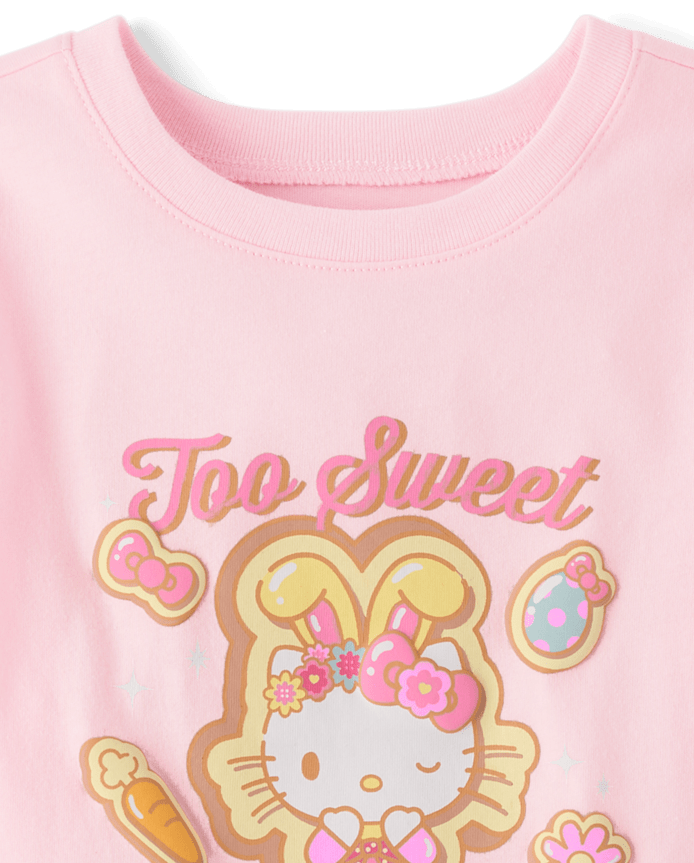 Toddler Girls Hello Kitty® Puff Print Easter Graphic Tee