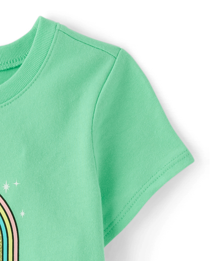 Toddler Girls Hello Kitty® Glitter St. Patrick's Day Graphic Tee