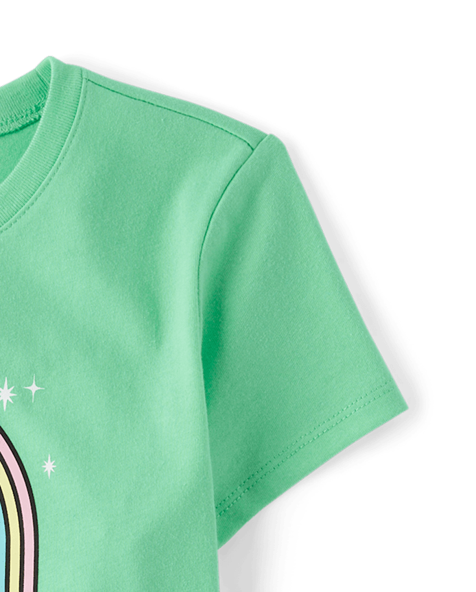 Girls Hello Kitty® Glitter St. Patrick's Day Graphic Tee