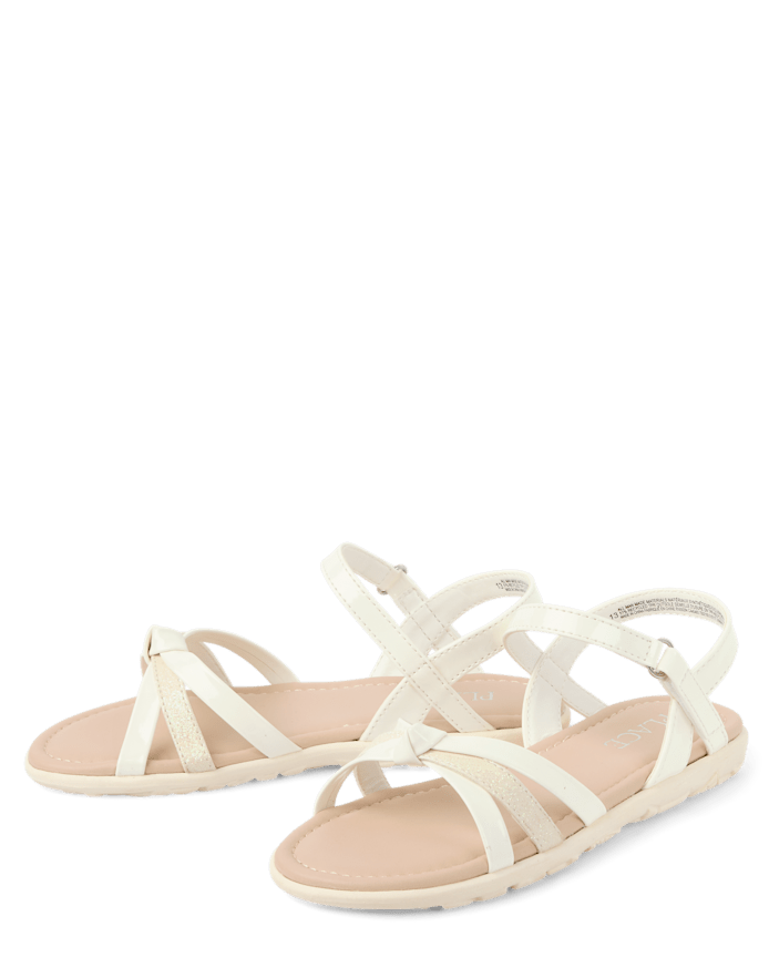 Girls Metallic Sandals