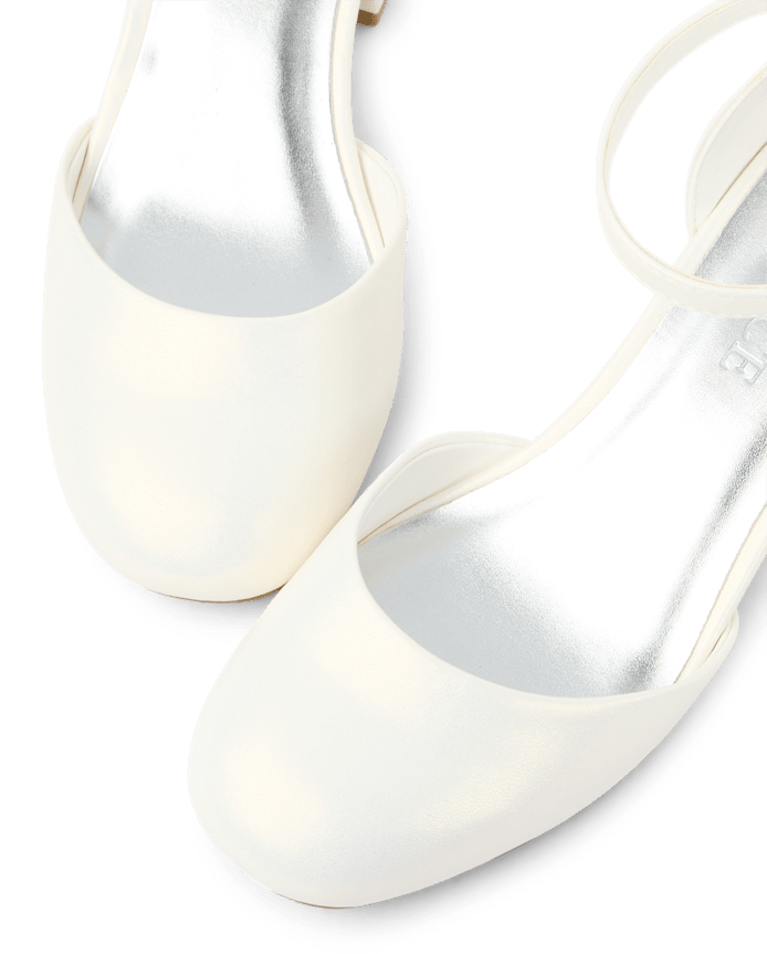 Girls Shimmer Block Heels