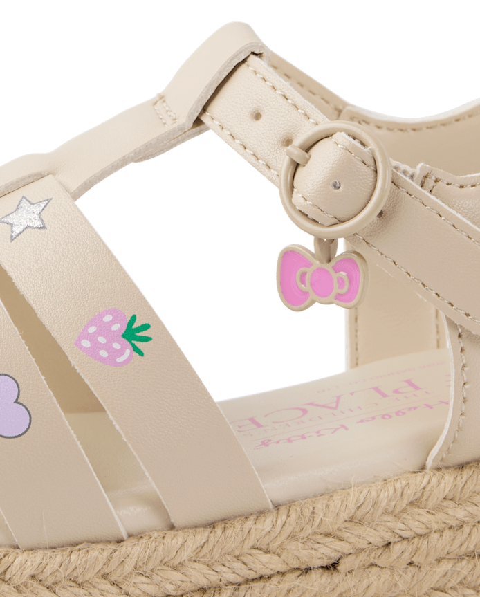 Girls Hello Kitty® Icon Espadrille Fisherman Sandals