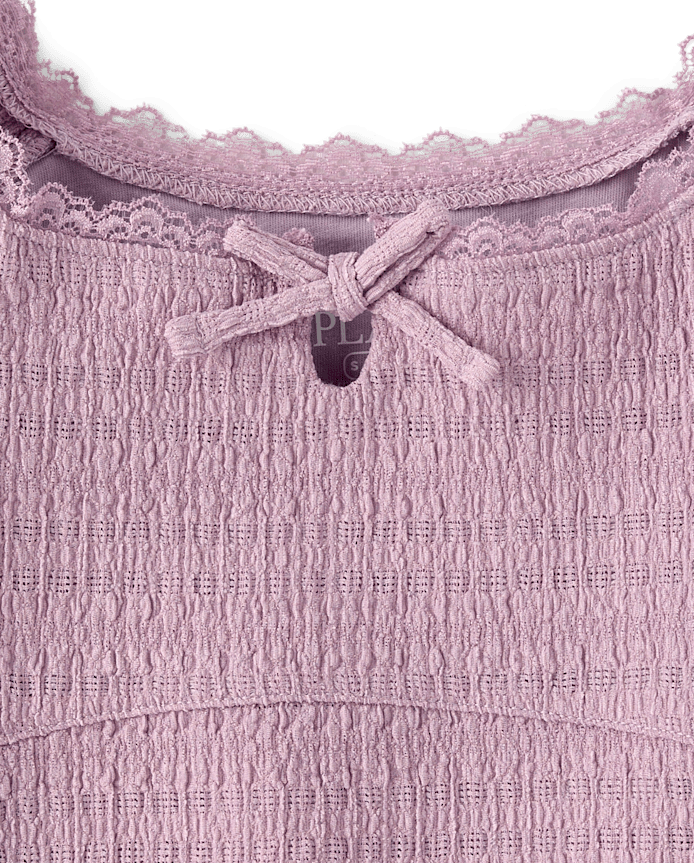 Girls Textured Knit Top