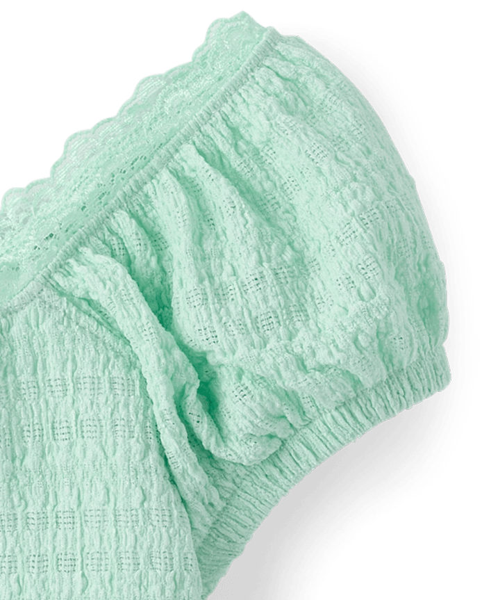 Girls Textured Knit Top