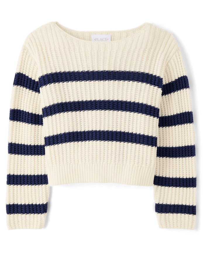 Girls Striped Sweater