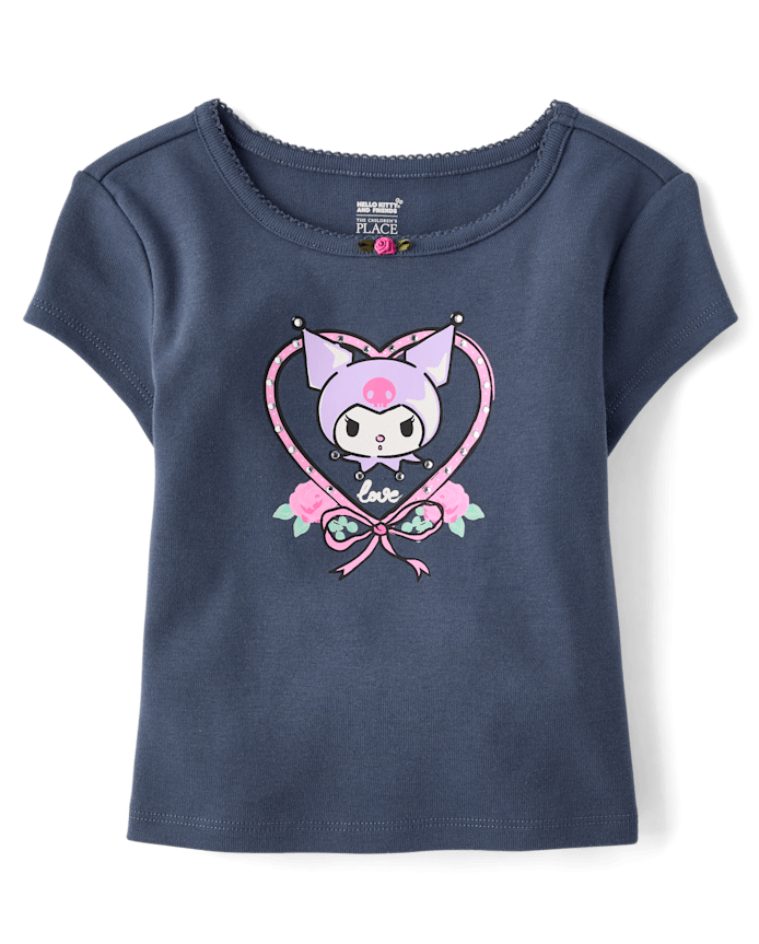 Girls Hello Kitty® Embellished Ribbed Baby Tee