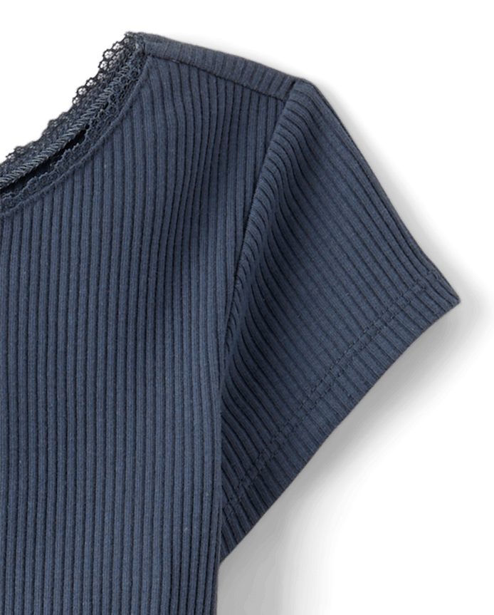 Girls Hello Kitty® Embroidered Tiered Fit And Flare Dress