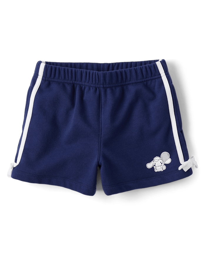 Girls Hello Kitty® Side Stripe Bow Premium Fleece Shorts