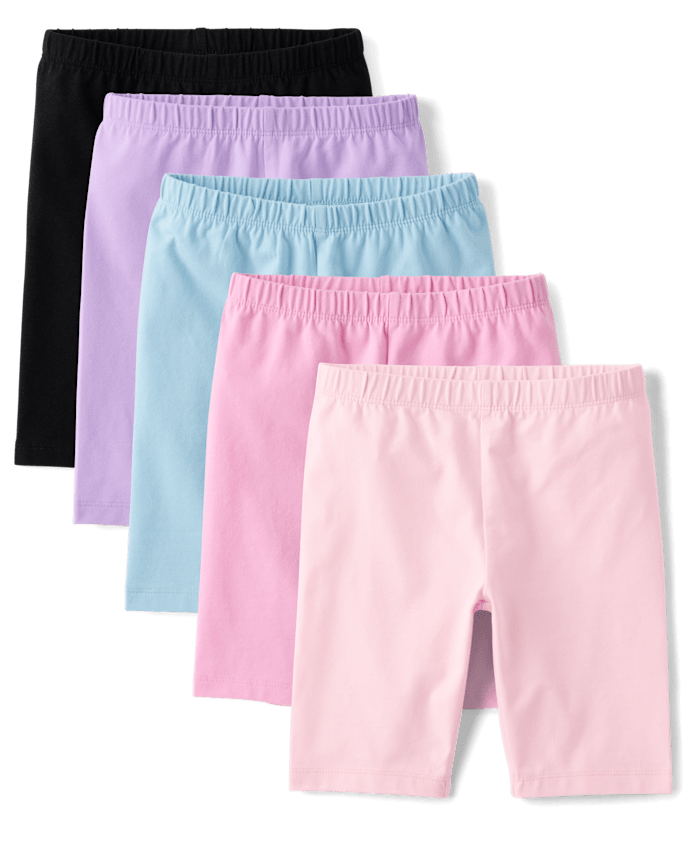 Girls Bike Shorts 5-Pack