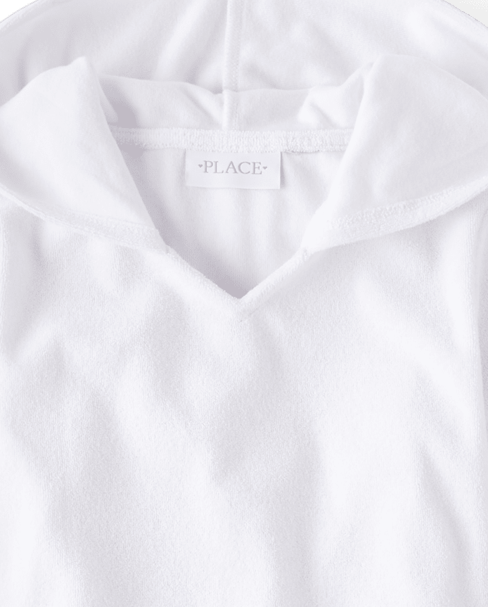 Girls Hooded Terry Swim Cover-Up