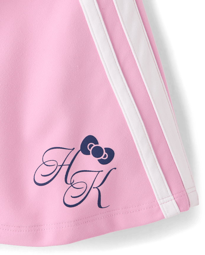 Girls Hello Kitty® Quick Dry Side Stripe Crossover Skort