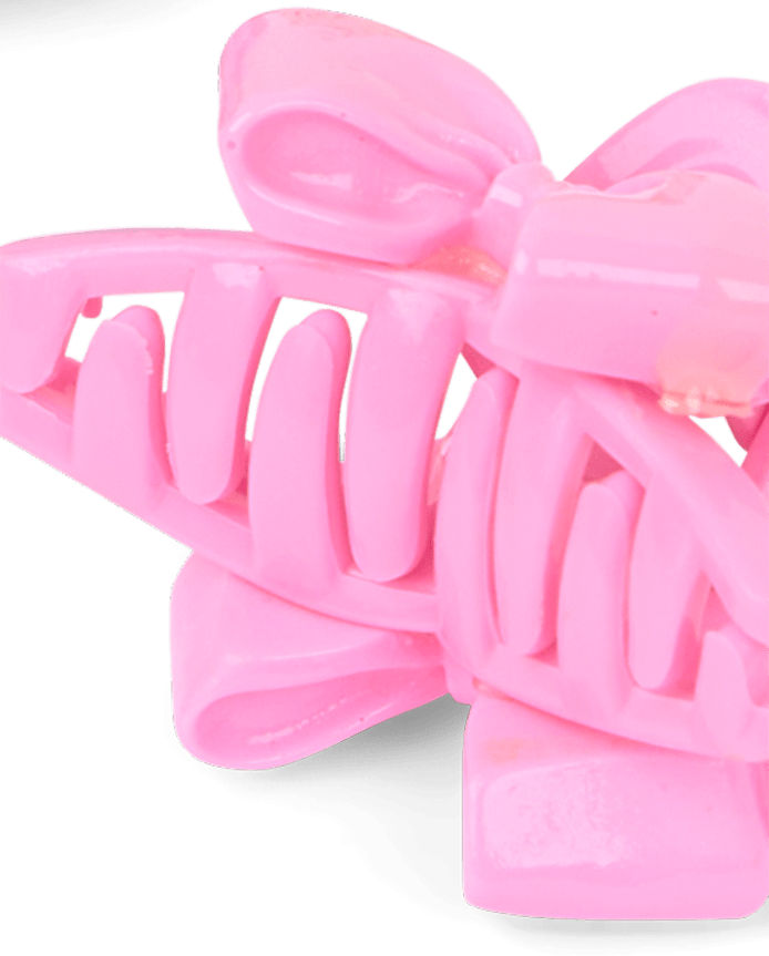 Girls Bear Bow Claw Clip 5-Pack