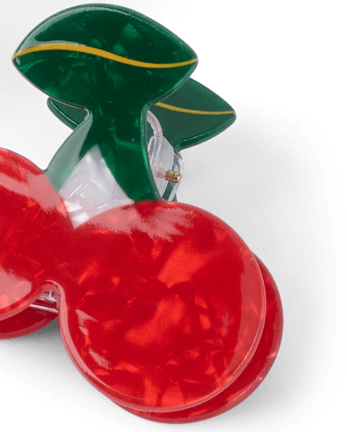 Girls Cherry Claw Clip 2-Pack