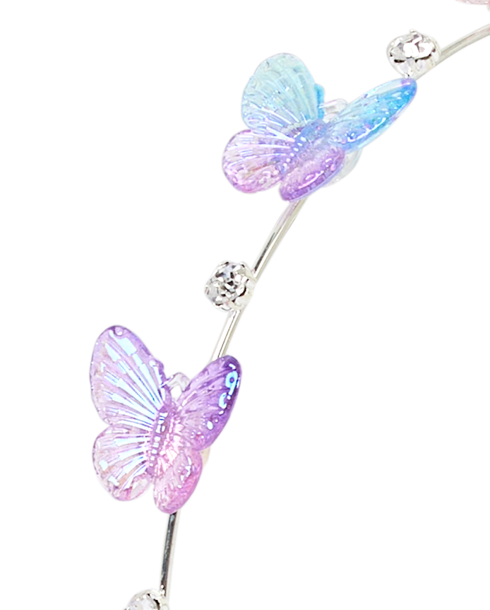 Girls Butterfly Rhinestone Headband