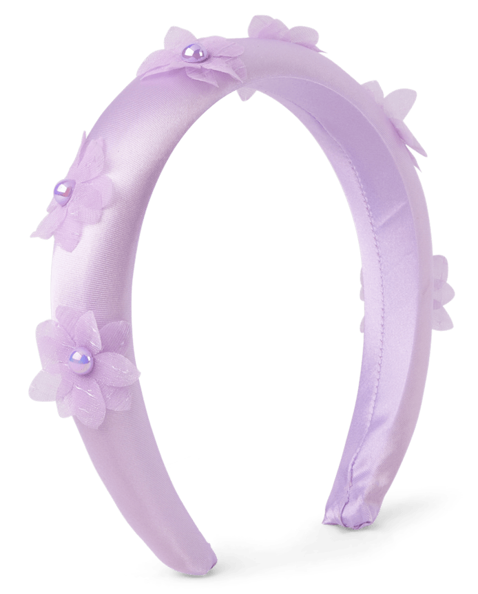 Girls Puffy Floral Headband