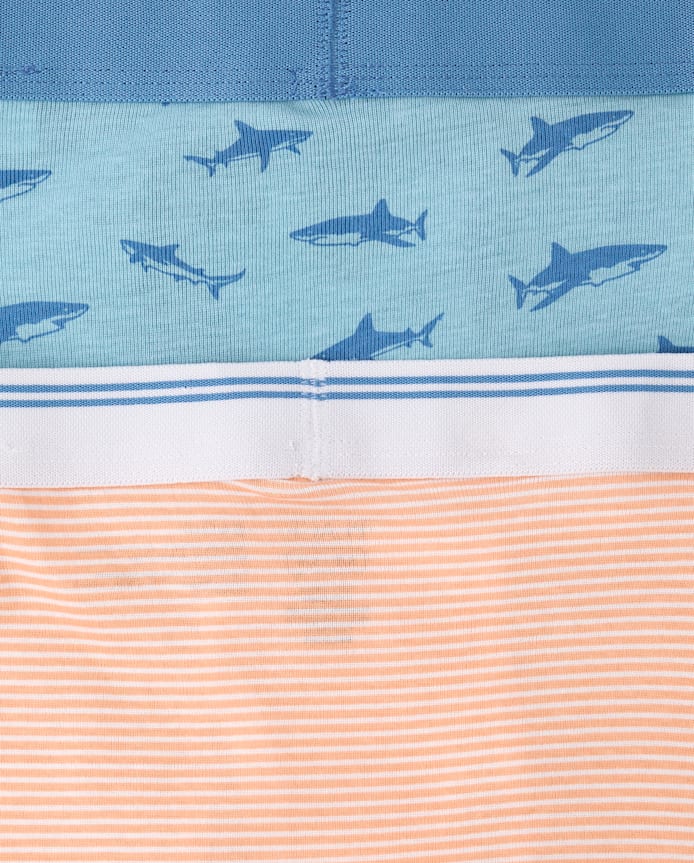 Boys Shark Boxer Brief Underwear 5-Pack