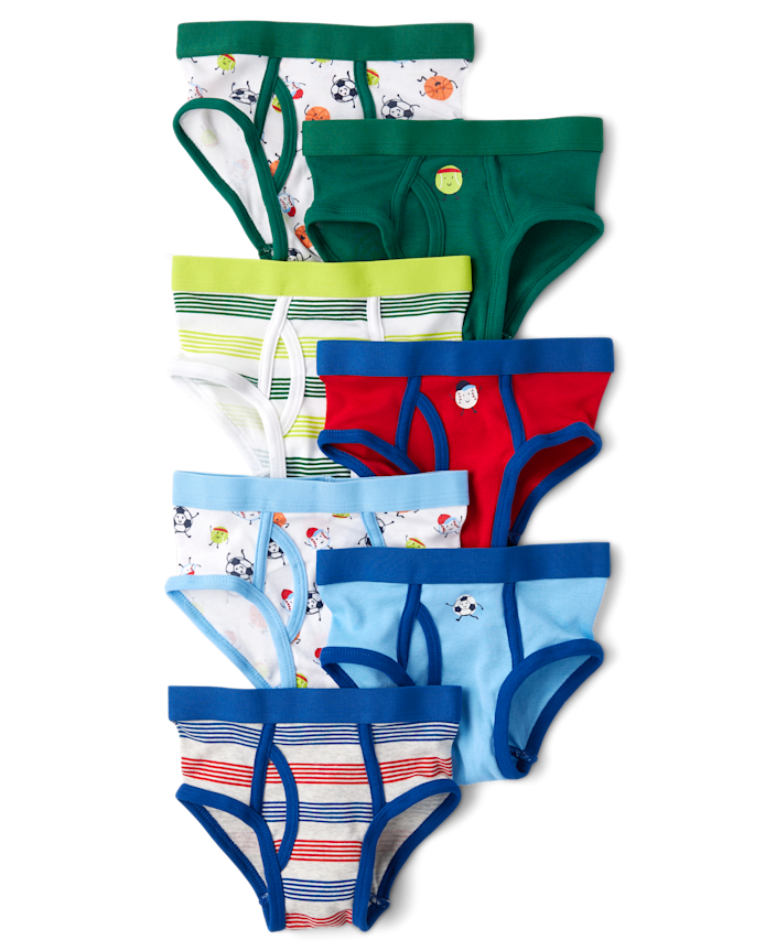 Toddler Boys Sports Brief Underwear 7-Pack