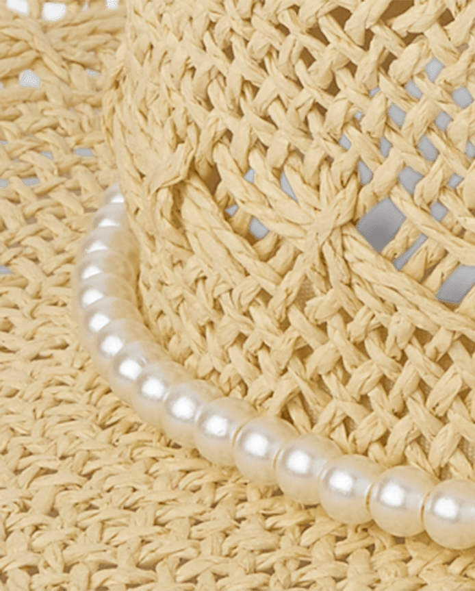 Girls Faux Pearl Cowgirl Hat