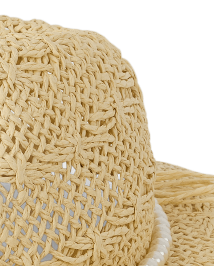 Girls Faux Pearl Cowgirl Hat