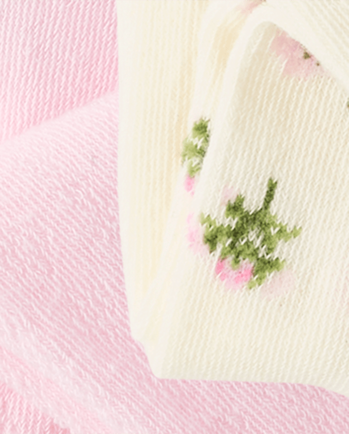 Baby Girls Floral Pointelle Tights 2-Pack