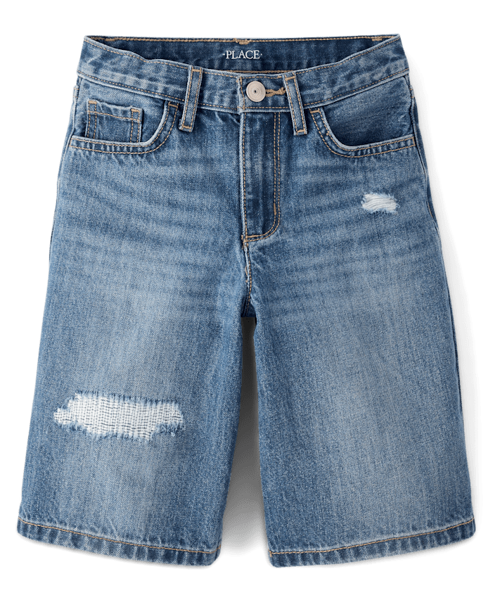 Kids Ripped Denim Jorts
