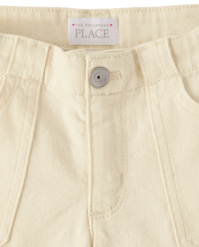 Girls Utility Baggy Denim Shorts