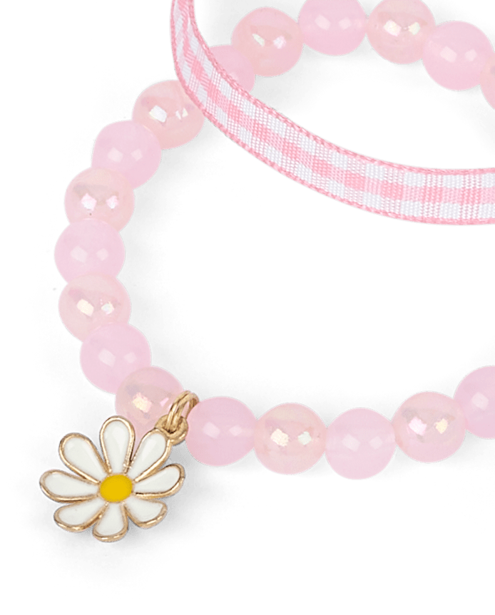 Girls Gingham Bracelet 4-Pack