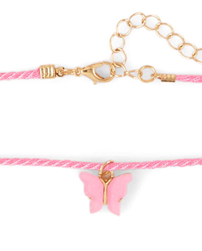 Girls Butterfly Choker Necklace 7-Pack
