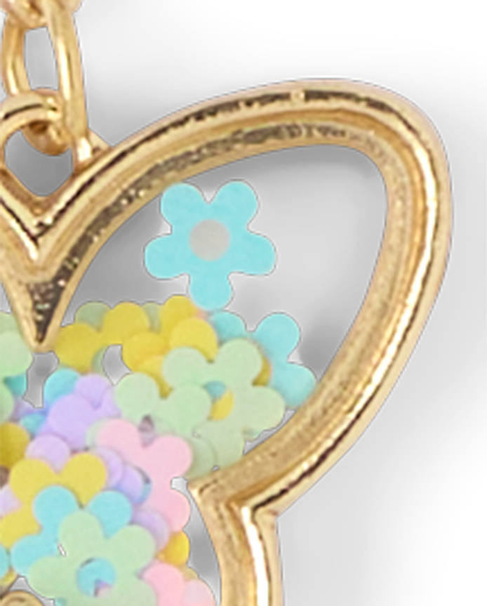 Girls Shakey Butterfly BFF Necklace 2-Pack