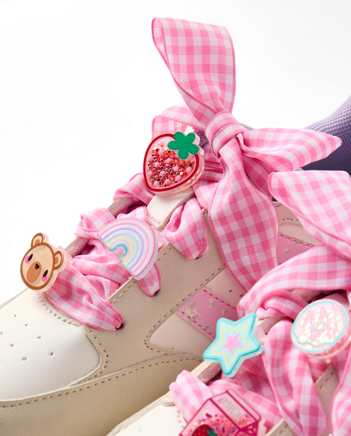 Girls Shoelace & Star Shoe Charm 7-Piece Set