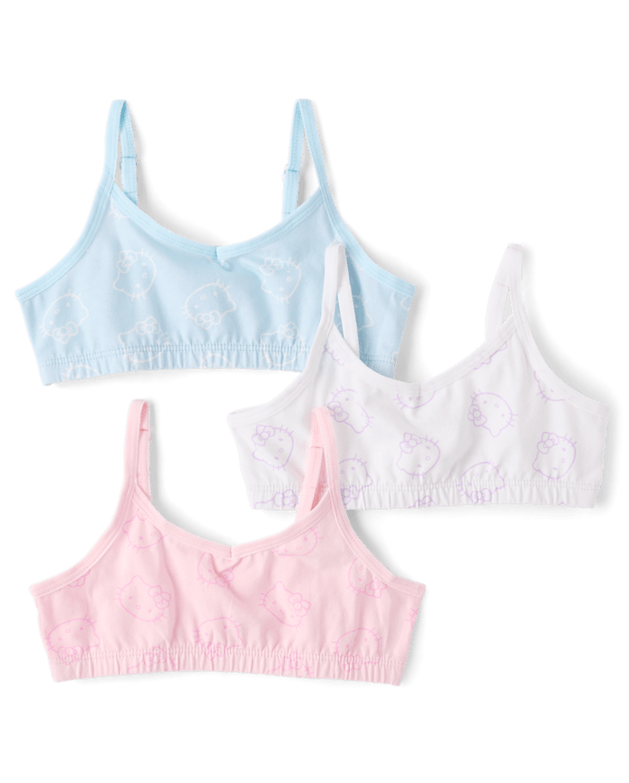 Girls Hello Kitty® Bralette 3-Pack