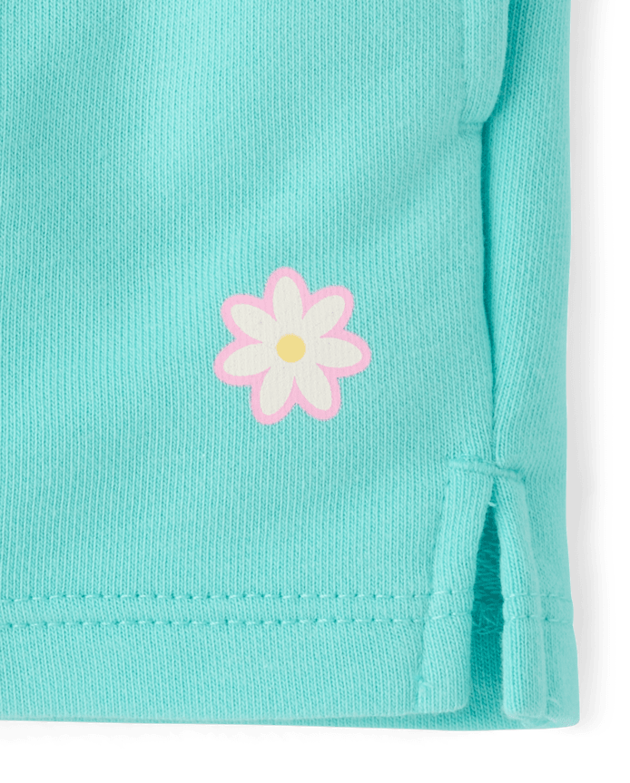 Girls Graphic French Terry Shorts