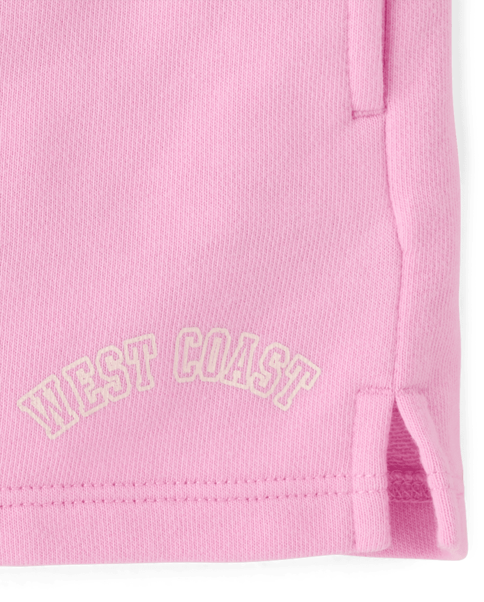 Girls Graphic French Terry Shorts