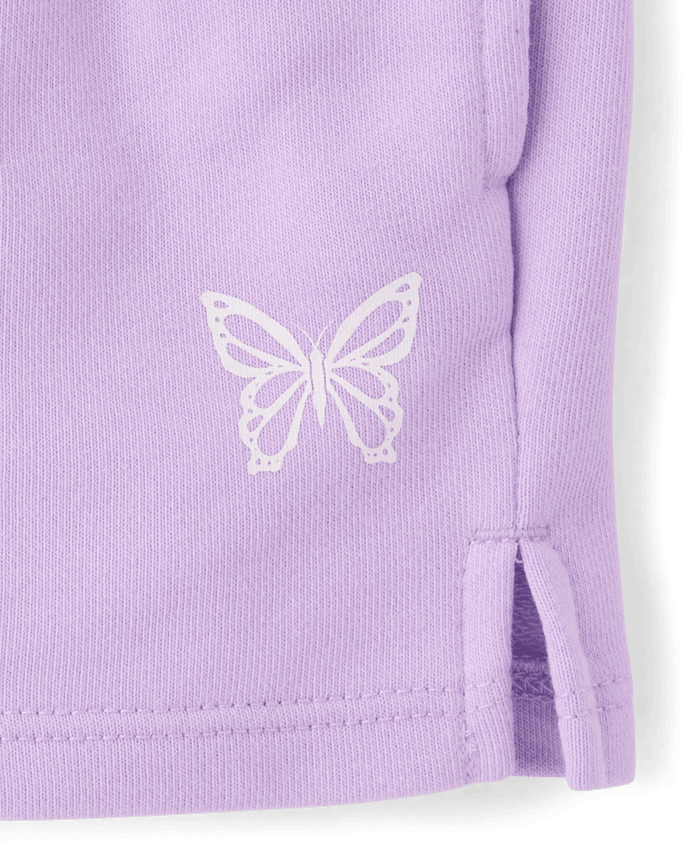 Girls Graphic French Terry Shorts