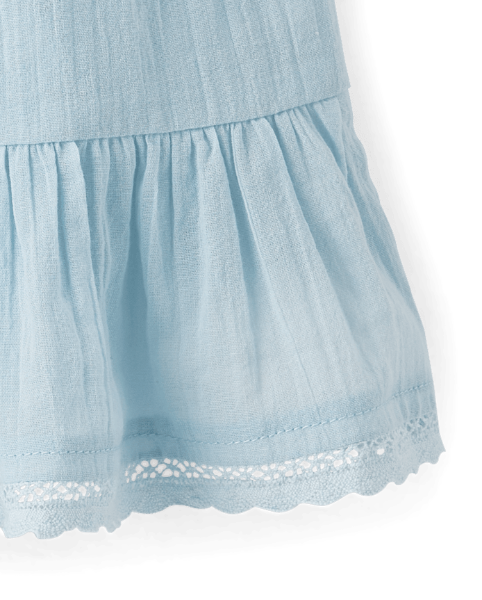 Girls Textured Ruffle Skort