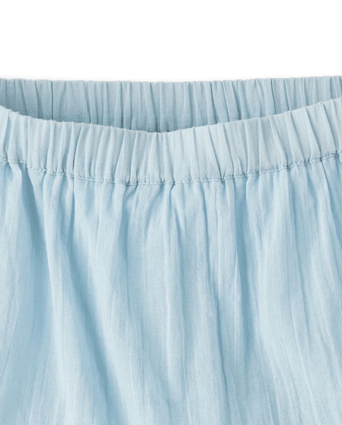 Jupe-short à volants texturée pour filles