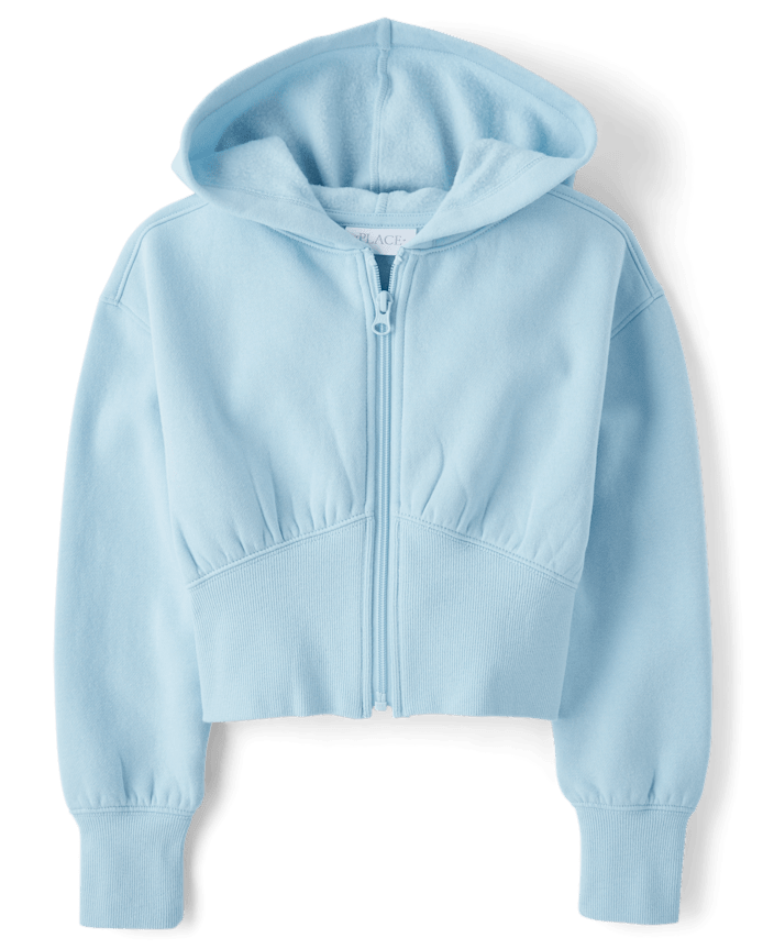 Girls Premium Fleece Zip Up Hoodie