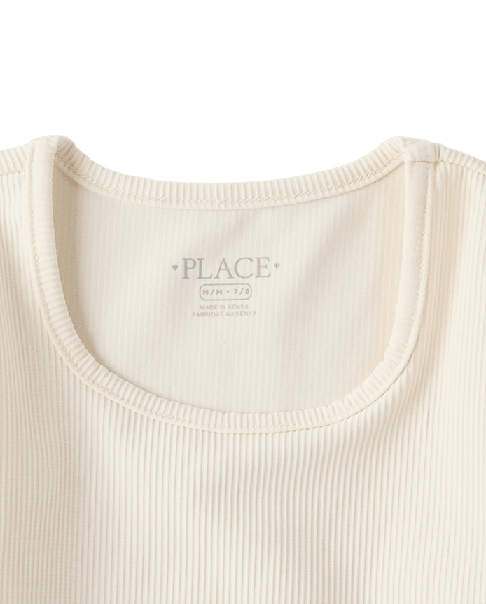 Girls Quick Dry Textured Ribbed Tee
