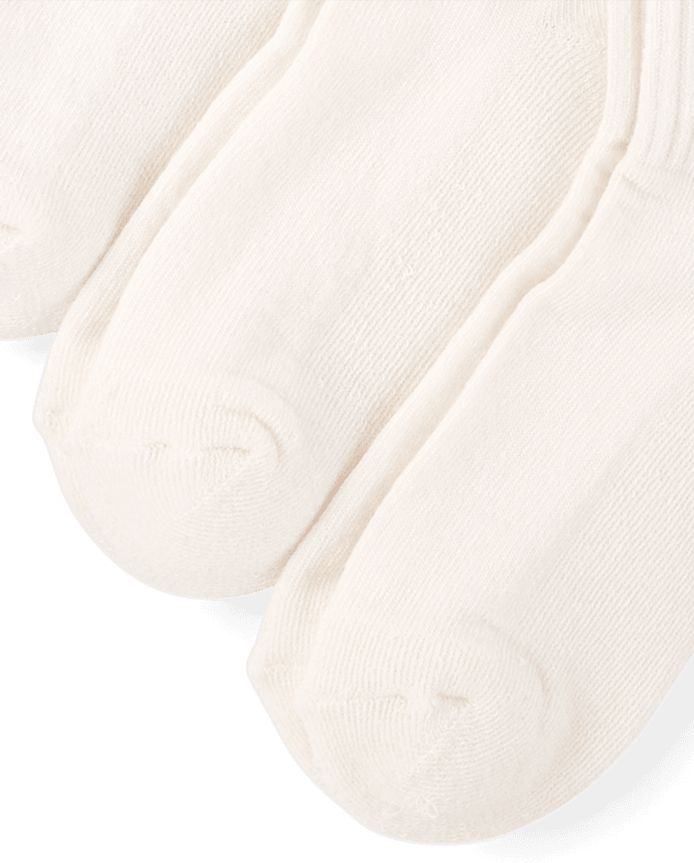 Girls Striped Heart Cushioned Midi Socks 6-Pack