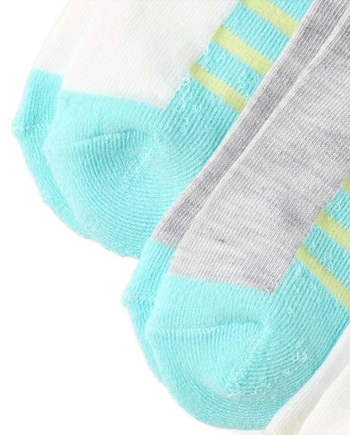 Girls Colorblock Cushioned Ankle Socks 10-Pack