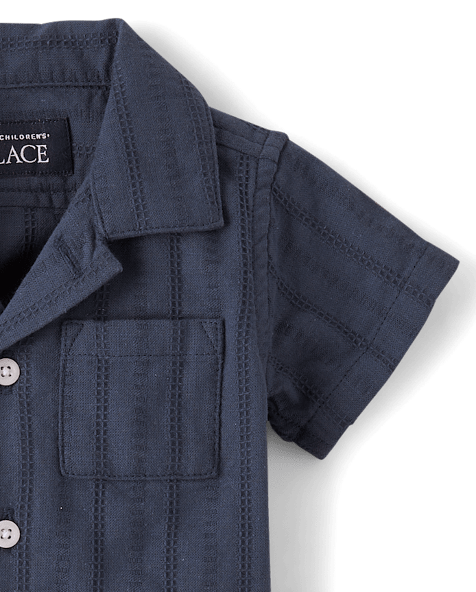 Baby Boys Textured 2-Piece Outfit Set