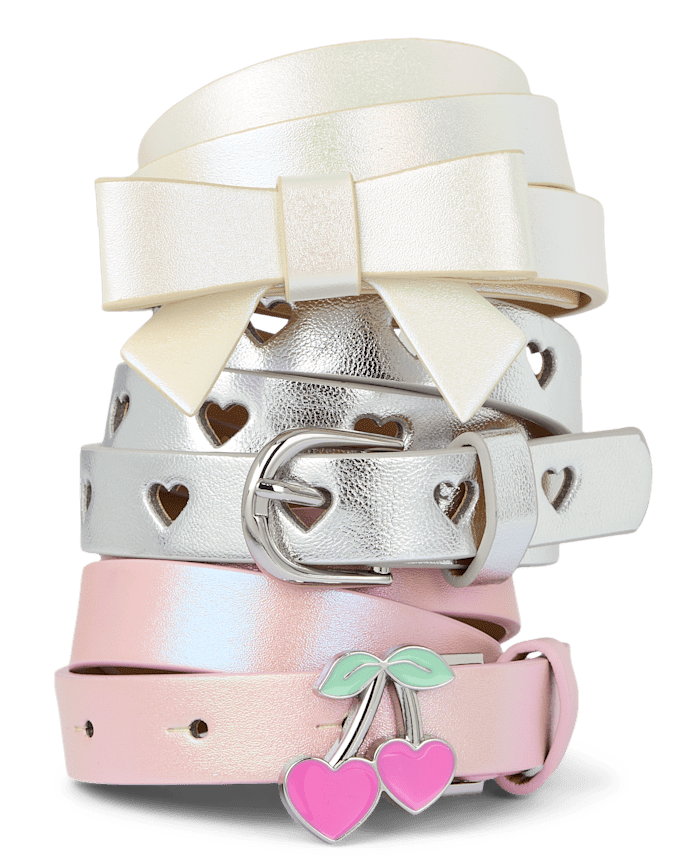 Girls Cherry Belt 3-Pack