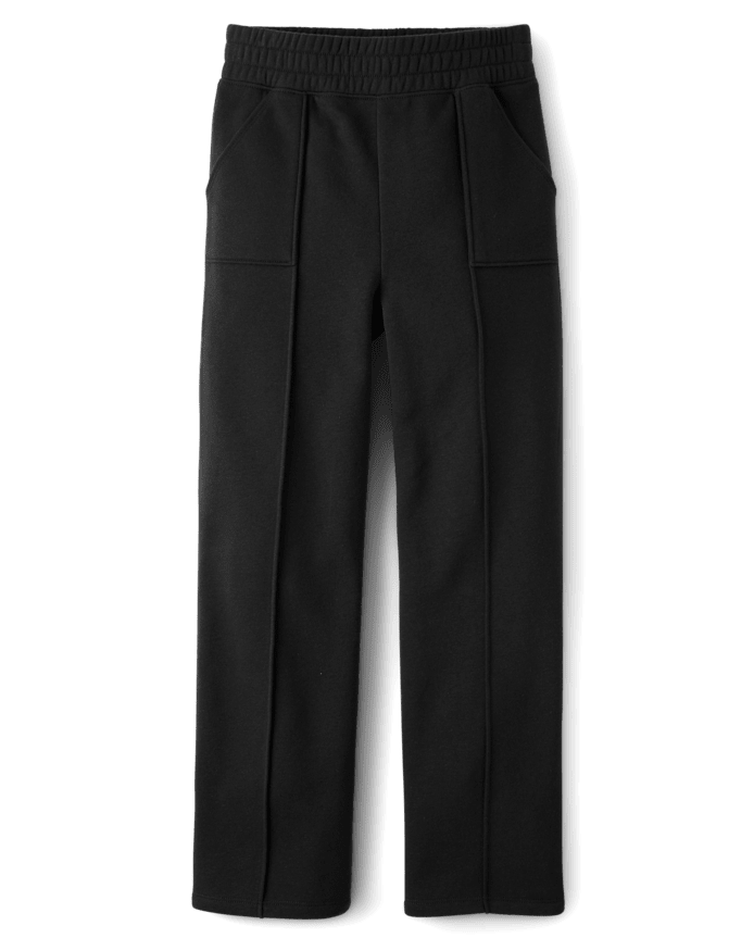 Pantalon de détente large en polaire premium pour filles