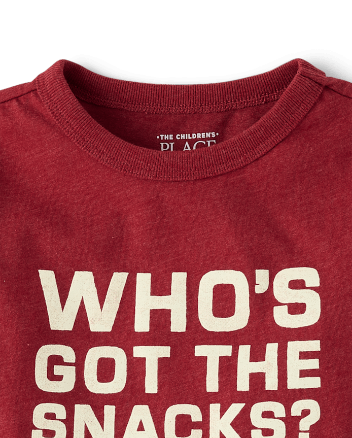 Baby And Toddler Boys Snacks Graphic Tee