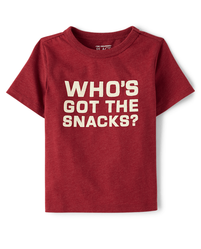 Baby And Toddler Boys Snacks Graphic Tee