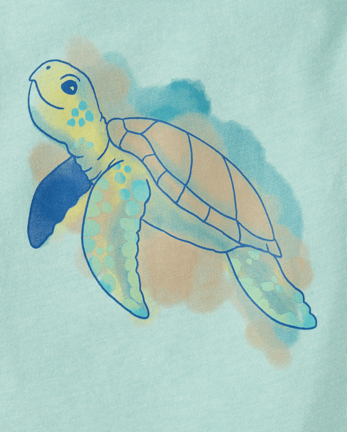 Baby And Toddler Boys Turtle Graphic Tee