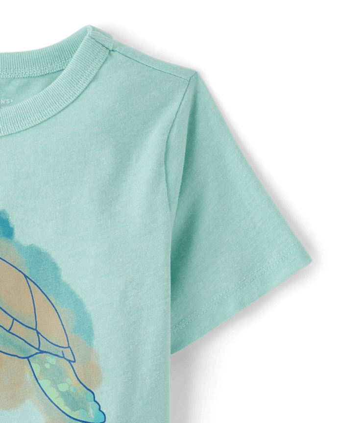 Baby And Toddler Boys Turtle Graphic Tee