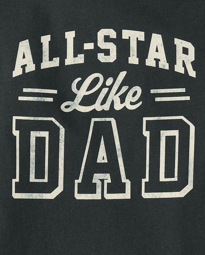 Baby And Toddler Boys All Star Like Dad Graphic Tee